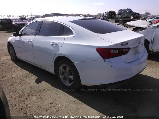 1G1ZB5STXHF136319 - 2017 CHEVROLET MALIBU LS 白色 照片 3