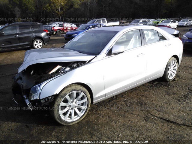 1G6AA5RX0H0200583 - 2017 CADILLAC ATS SILVER photo 2