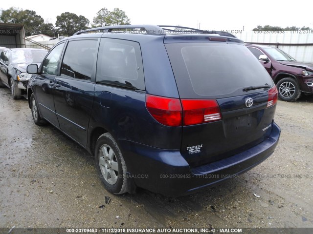 5TDZA23C14S105591 - 2004 TOYOTA SIENNA CE/LE Dark Blue photo 3