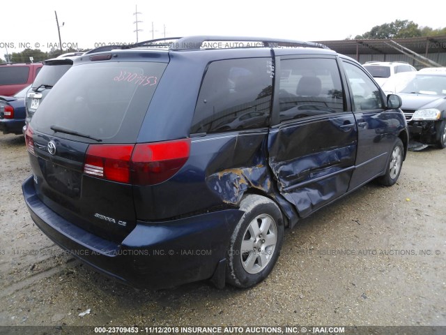 5TDZA23C14S105591 - 2004 TOYOTA SIENNA CE/LE Dark Blue photo 4