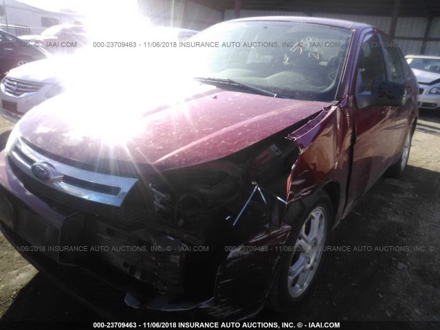 1FAHP36N59W229440 - 2009 FORD FOCUS SES RED photo 6