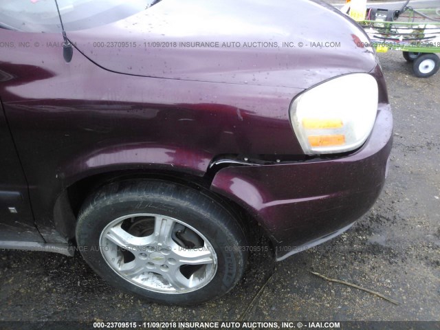 1GNDV23108D129841 - 2008 CHEVROLET UPLANDER LS MAROON photo 6