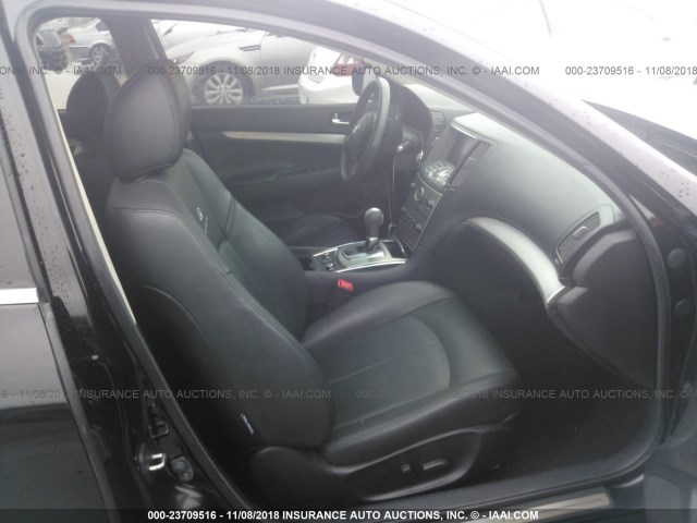 JN1CV6ARXDM765409 - 2013 INFINITI G37 BLACK photo 5