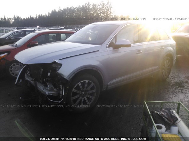 WA1VAAF76HD036898 - 2017 AUDI Q7 PRESTIGE SILVER photo 2