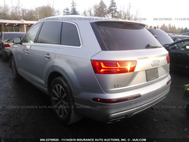 WA1VAAF76HD036898 - 2017 AUDI Q7 PRESTIGE SILVER photo 3