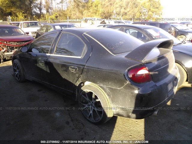 1B3AS66S05D107156 - 2005 DODGE NEON SRT-4 BLACK photo 3