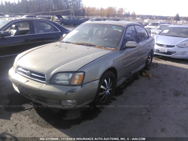 4S3BE6566Y6212436 - 2000 SUBARU LEGACY GT LIMITED GOLD photo 2