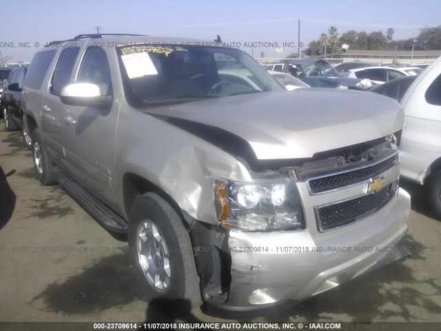 1GNSCJE04ER106086 - 2014 CHEVROLET SUBURBAN C1500 LT BEIGE photo 1