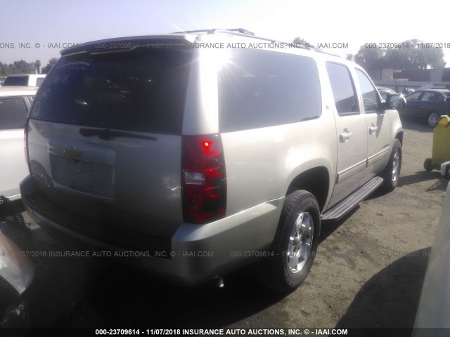 1GNSCJE04ER106086 - 2014 CHEVROLET SUBURBAN C1500 LT BEIGE photo 4