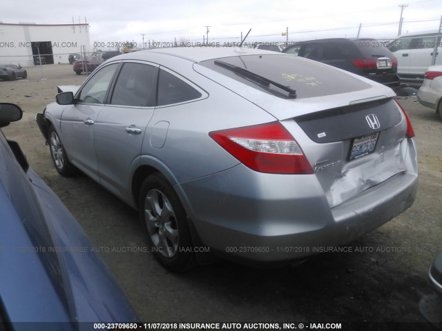 5J6TF2H5XAL009161 - 2010 HONDA ACCORD CROSSTOUR EXL SILVER photo 3