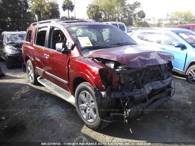 5N1BA0ND0AN615293 - 2010 NISSAN ARMADA SE/TITANIUM/PLATINUM MAROON photo 1