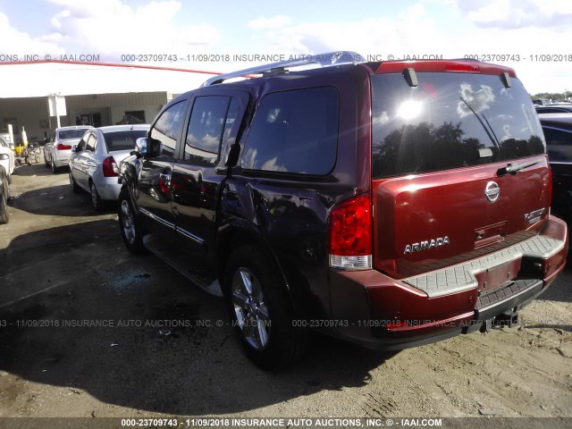 5N1BA0ND0AN615293 - 2010 NISSAN ARMADA SE/TITANIUM/PLATINUM MAROON photo 3