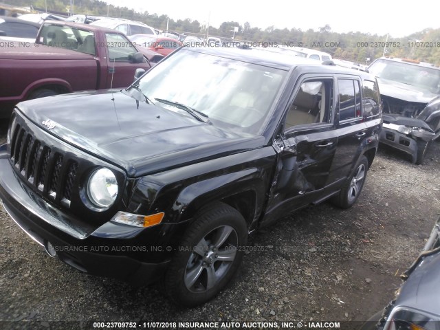 1C4NJPFA8GD503242 - 2016 JEEP PATRIOT LATITUDE BLACK photo 2