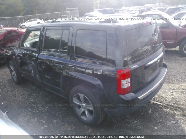 1C4NJPFA8GD503242 - 2016 JEEP PATRIOT LATITUDE BLACK photo 3