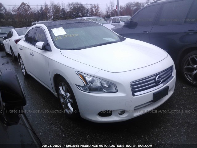 1N4AA5APXCC825448 - 2012 NISSAN MAXIMA S/SV WHITE photo 1