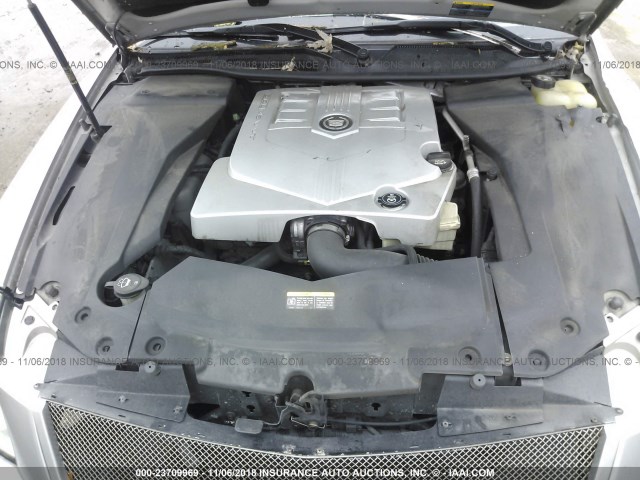 1G6DW677950126308 - 2005 CADILLAC STS SILVER photo 10