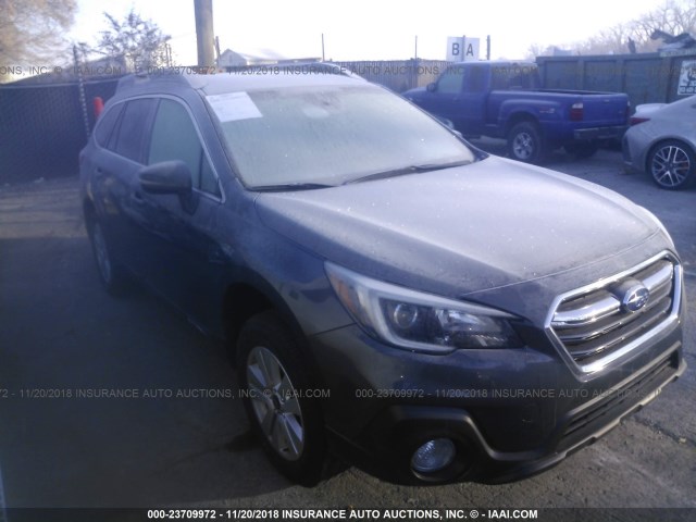 4S4BSAFC7J3358394 - 2018 SUBARU OUTBACK 2.5I PREMIUM GRAY photo 1