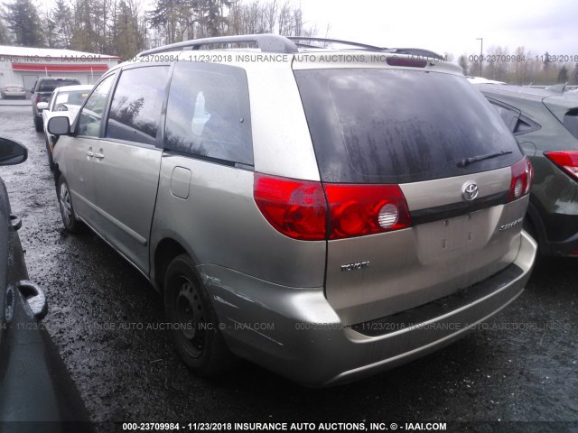 5TDZA23C36S533231 - 2006 TOYOTA SIENNA CE/LE BEIGE photo 3