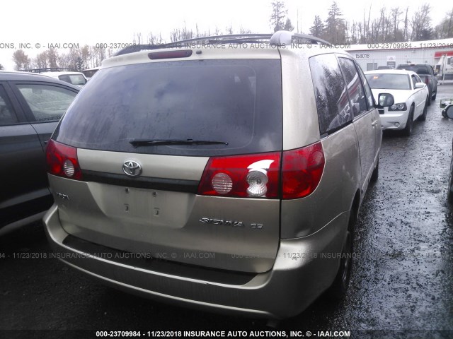 5TDZA23C36S533231 - 2006 TOYOTA SIENNA CE/LE BEIGE photo 4