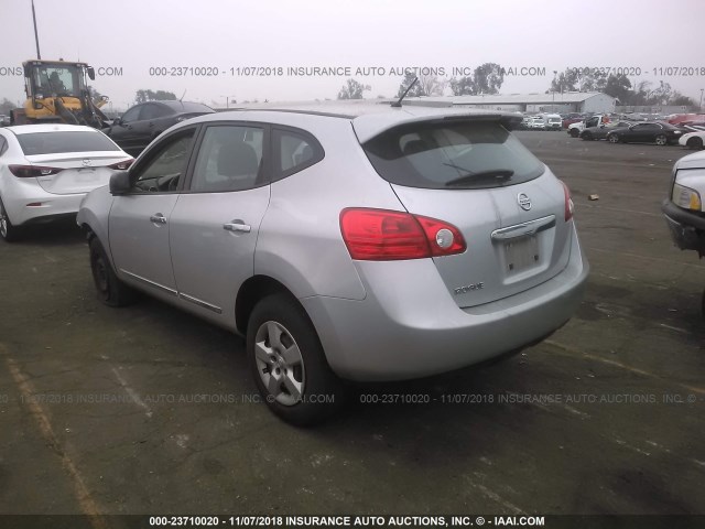 JN8AS5MTXBW574593 - 2011 NISSAN ROGUE S/SV/KROM SILVER photo 3