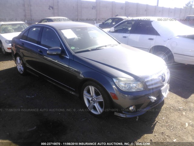 WDDGF5EB6AR122000 - 2010 MERCEDES-BENZ C GRAY photo 1