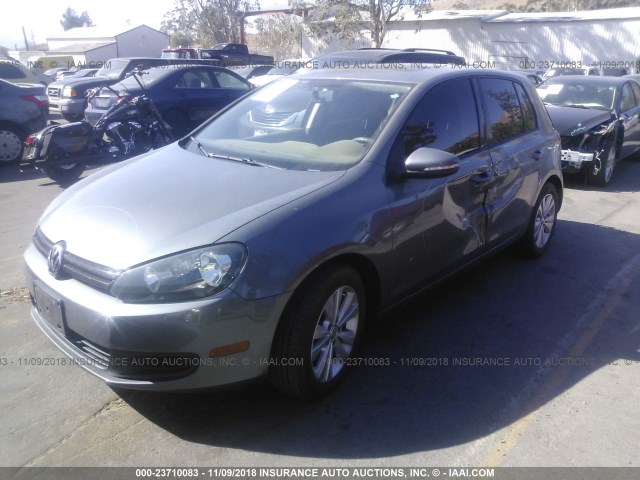 WVWDB7AJ7EW007205 - 2014 VOLKSWAGEN GOLF 灰色 照片 2