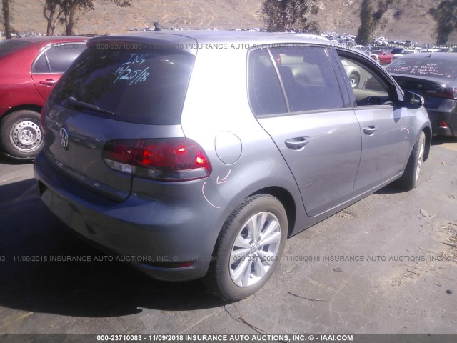 WVWDB7AJ7EW007205 - 2014 VOLKSWAGEN GOLF 灰色 照片 4