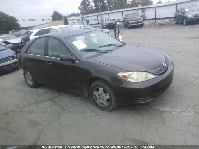 4T1BF30K02U012036 - 2002 TOYOTA CAMRY LE/XLE/SE BROWN photo 1