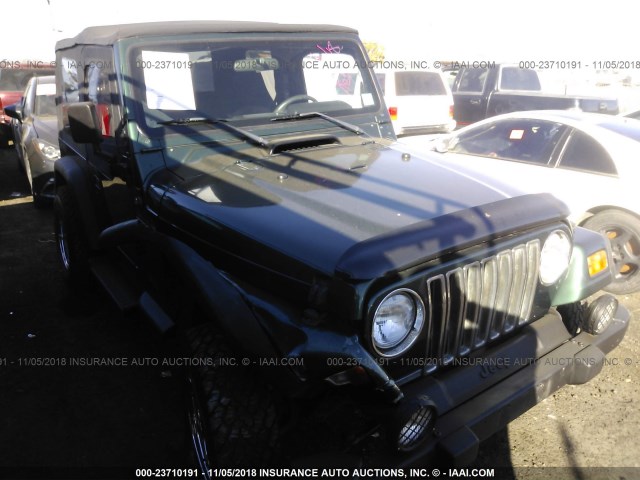 1J4FA29P41P364394 - 2001 JEEP WRANGLER / TJ SE GREEN photo 1