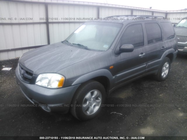 4F2YU08142KM30822 - 2002 MAZDA TRIBUTE LX/ES GRAY photo 2