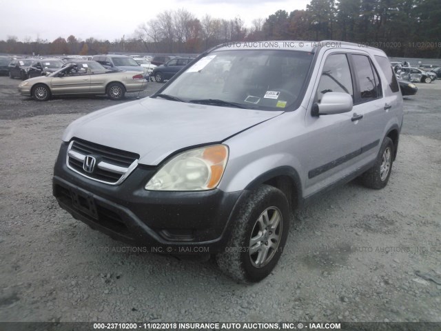 JHLRD788X2C048866 - 2002 HONDA CR-V EX SILVER photo 2