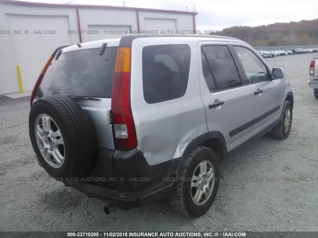 JHLRD788X2C048866 - 2002 HONDA CR-V EX SILVER photo 4