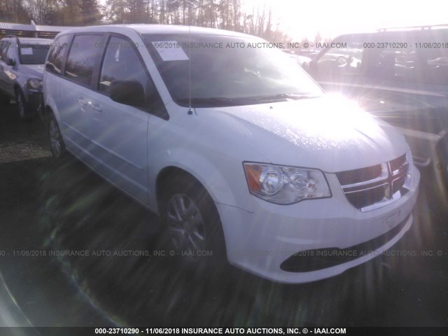 2C4RDGBG4GR353792 - 2016 DODGE GRAND CARAVAN SE WHITE photo 1