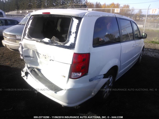 2C4RDGBG4GR353792 - 2016 DODGE GRAND CARAVAN SE WHITE photo 4