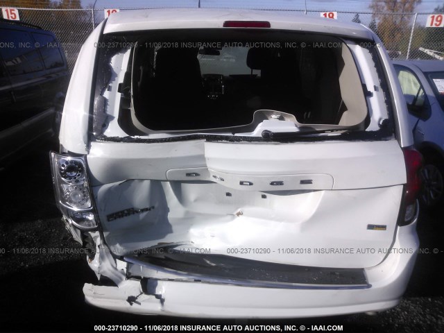 2C4RDGBG4GR353792 - 2016 DODGE GRAND CARAVAN SE WHITE photo 6