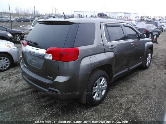 2CTFLCEW0A6369843 - 2010 GMC TERRAIN SLE GRAY photo 4