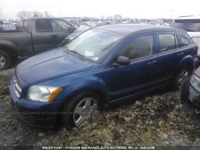 1B3HB48A99D157356 - 2009 DODGE CALIBER SXT BLUE photo 2