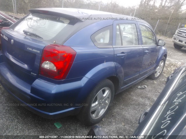 1B3HB48A99D157356 - 2009 DODGE CALIBER SXT BLUE photo 4