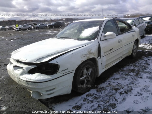 1G2NW52E32M580970 - 2002 PONTIAC GRAND AM GT WHITE photo 2