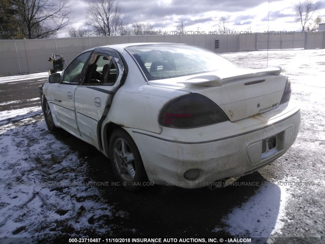 1G2NW52E32M580970 - 2002 PONTIAC GRAND AM GT WHITE photo 3