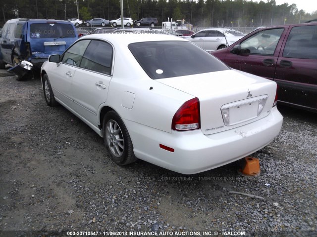 6MMAP67P54T000916 - 2004 MITSUBISHI DIAMANTE LS WHITE photo 3