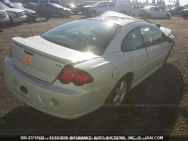 4B3AG42G55E035015 - 2005 DODGE STRATUS SXT WHITE photo 4