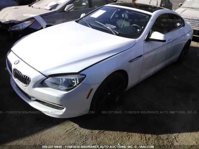 WBA6A0C56DDZ03568 - 2013 BMW 640 I WHITE photo 2