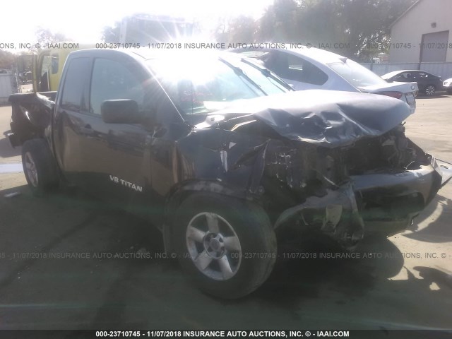 1N6AA06A18N311787 - 2008 NISSAN TITAN XE/LE/SE BLACK photo 1