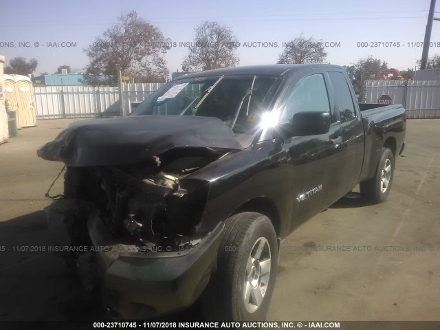 1N6AA06A18N311787 - 2008 NISSAN TITAN XE/LE/SE BLACK photo 2