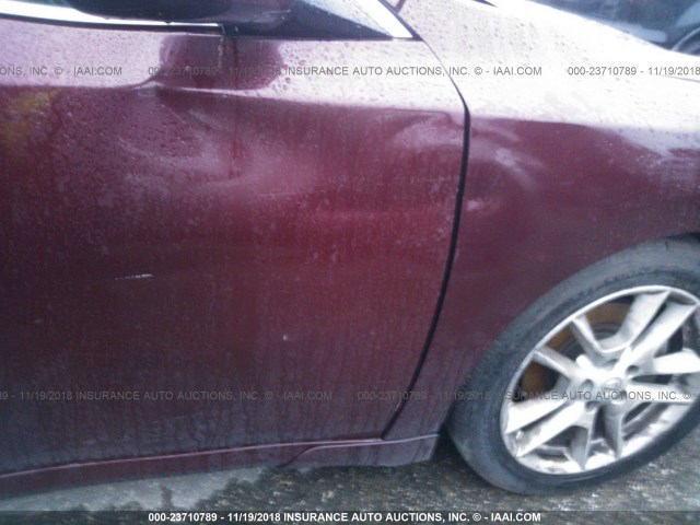 1N4AA5AP6AC808188 - 2010 NISSAN MAXIMA S/SV MAROON photo 6