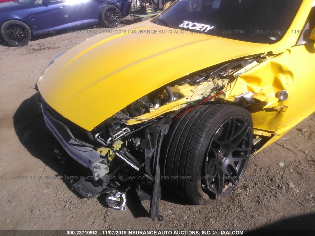 JN1AZ44E69M407983 - 2009 NISSAN 370Z YELLOW photo 6