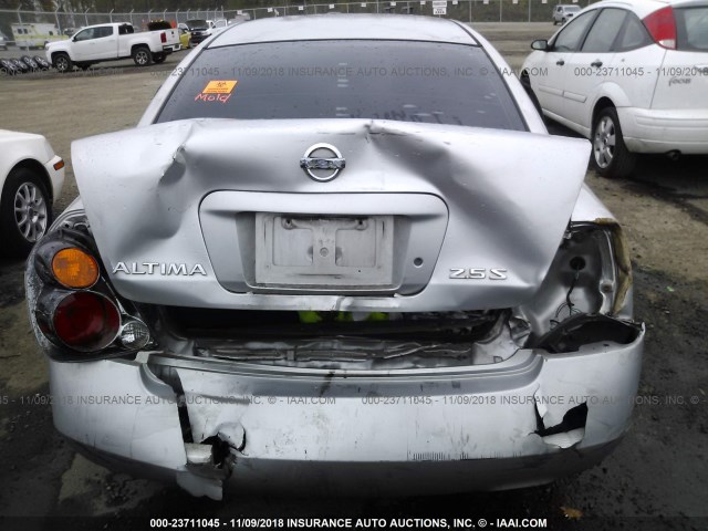 1N4AL11D52C247721 - 2002 NISSAN ALTIMA S/SL SILVER photo 6