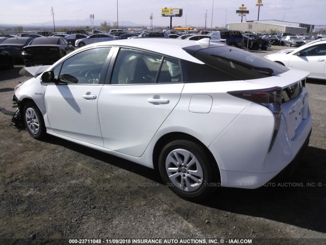 JTDKBRFU4G3515190 - 2016 TOYOTA PRIUS WHITE photo 3