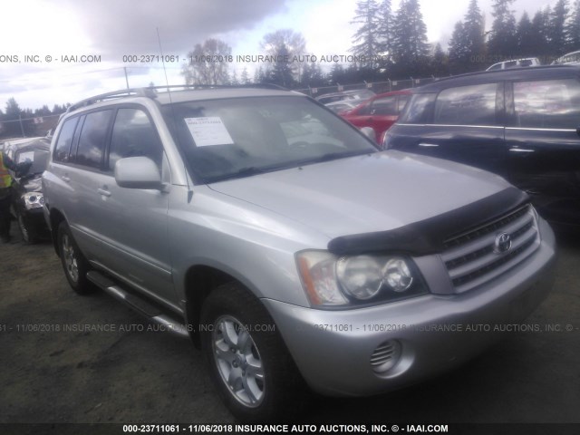 JTEHF21A020055485 - 2002 TOYOTA HIGHLANDER LIMITED SILVER photo 1